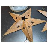 Lot of 5 Metal Home Decor Pieces