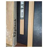Lot of Six Medium Oak EZ Planks and Two Pieces of Moulding
