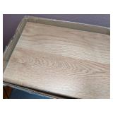 Lot of Six Medium Oak EZ Planks and Two Pieces of Moulding