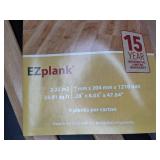 Lot of Six Medium Oak EZ Planks and Two Pieces of Moulding