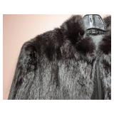 Elegant Black Faux Fur Women