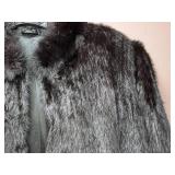 Elegant Black Faux Fur Women