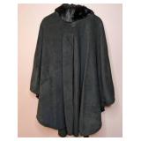 Vintage Shawl, Faux Fur Collar Wrap, and Faux Fur Vest