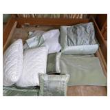 Classic Palliser Bedroom Suite, TV/VCR Combo and Bed Linens