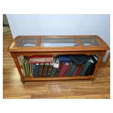 Elegant Wood and Glass Sofa/Entry Table