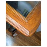 Elegant Wood and Glass Sofa/Entry Table