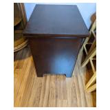 Stunning Walnut Colored End Table with Drawer