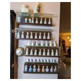 Collection of Precious Moments Figurines and More on Shelves