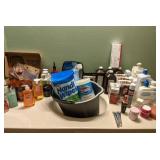 Bathroom Items: Tub and Shower Cleaner, Soap, Shampoo, Hair Dye, Medicines, and More!