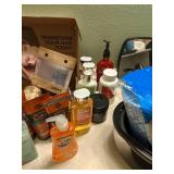 Bathroom Items: Tub and Shower Cleaner, Soap, Shampoo, Hair Dye, Medicines, and More!