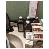 Bathroom Items: Tub and Shower Cleaner, Soap, Shampoo, Hair Dye, Medicines, and More!