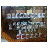Collectible Thimble and Glass Display Case