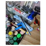 Mixed Lot: Bird Feeder, Painting Supplies, and Flower Spray