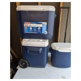 Set of (3) Coleman Coolers
