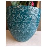 Beautiful Artificial Plant with Turquoise Planter
