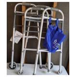 Lot of 2 Medical Folding Walkers