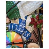 Mixed Holiday Yard Decor: Easter, Christmas, St. Patrick