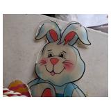 Mixed Holiday Yard Decor: Easter, Christmas, St. Patrick