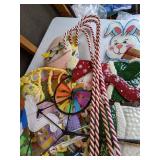 Mixed Holiday Yard Decor: Easter, Christmas, St. Patrick