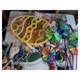Mixed Holiday Yard Decor: Easter, Christmas, St. Patrick