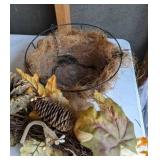 Fall Decor, Plant Stand, and Hanging Baskets