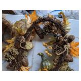 Fall Decor, Plant Stand, and Hanging Baskets