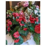 Large Assortment of Faux Plants and Planters