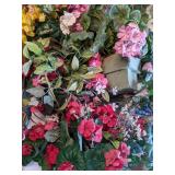 Large Assortment of Faux Plants and Planters