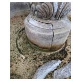Adorable Lot of 2 Concrete Birdbaths
