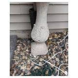 Adorable Lot of 2 Concrete Birdbaths