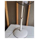 Tall White Adjustable Fan