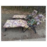 Set of (2) Patio Lounge Chairs with Cushions