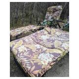Set of (2) Patio Lounge Chairs with Cushions