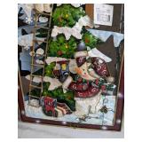 Set of (2) 35" Metal Christmas Fireplace Screens