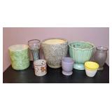 Gorgeous Assortment of 8 Ceramic and Glass Plant Pots/Vases