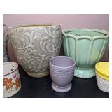 Gorgeous Assortment of 8 Ceramic and Glass Plant Pots/Vases