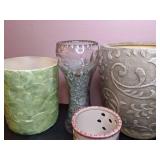 Gorgeous Assortment of 8 Ceramic and Glass Plant Pots/Vases