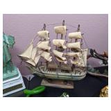 Array of Decorative Figurines: Patriotic, Romantic, Whimsical