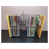 Compact Wire & Wood CD Stand with CDs