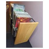 Compact Wire & Wood CD Stand with CDs