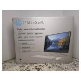Brand New HP 22AIO Celeron Blue 4GB 256GB All in One Desktop Computer