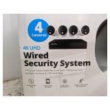 Brand New Night Owl Bluetooth 4 Channel 4K Wired DVR 4 Wired Light Cameras & 1TB HDD