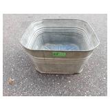Galvanized Wash Tub 21x21 Square With Handles