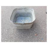 Galvanized Wash Tub 21x21 Square With Handles