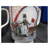 COLONIAL HOMESTEAD BY ROYAL DISHES PLUS VINTAGE COFFEE CUPS