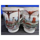 COLONIAL HOMESTEAD BY ROYAL DISHES PLUS VINTAGE COFFEE CUPS