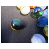 CROWN BAG WITH 3 PLUS POUNDS OF VINTAGE MARBLES