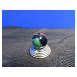 CROWN BAG WITH 3 PLUS POUNDS OF VINTAGE MARBLES