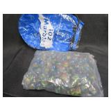 UNOPENED VINTAGE BAG OF 102 MARBLES