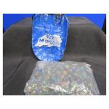 UNOPENED VINTAGE BAG OF 102 MARBLES